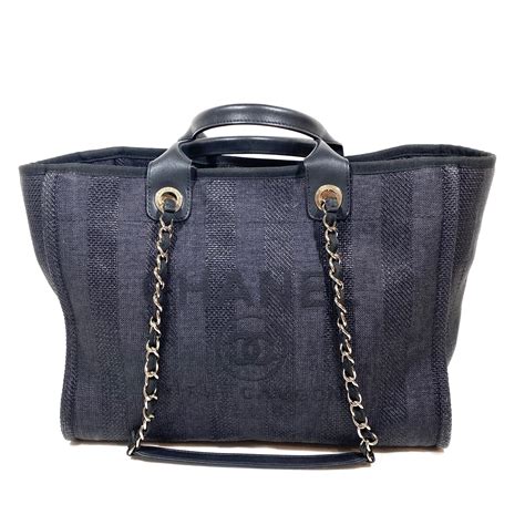 chanel deauville tote stripe|Chanel deauville tote price leather.